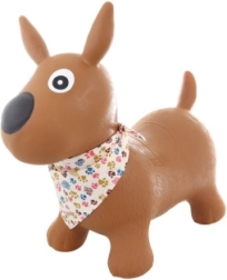 Hüpfspielzeug Hund mit Halstuch