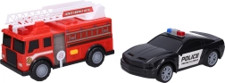Auto Polizei- und Feuerwehrauto mit Effekten 23 cm