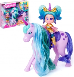Puppe KookyLoos Star Unicorn – Aurora mit Einhorn und Zubehör