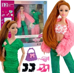 Woopie Royal Puppe Emi 30 cm mit 12 Überraschungen, Outfits und Zubehör