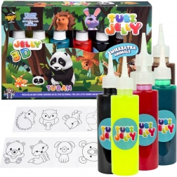 Tubi Jelly Tiere – Kreativset in 6 Farben