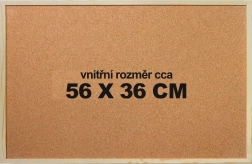 Kork-Puzzlematte 56 × 36 cm mit Rahmen