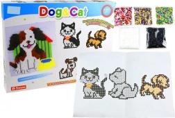 Bügelperlen-Set Hund und Katze 6000 Stk.