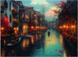 Puzzle Morgendämmerung in Venedig 1000 Stücke