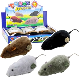 Aufziehbare Plüschmaus Spielzeug für Kinder und Katzen