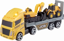 JCB Transport-Set mit Baufahrzeugen mit Lichtern und Geräuschen
