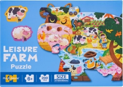 Puzzle-Set mit 200 Teilen – Bauernhof