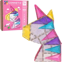 Magnetisches Konstruktionsspiel CONNETIX Glitter Unicorn Pack 56 Teile