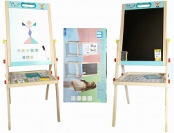 Doppelseitige Holztafel 85 cm mit Zubehör