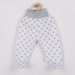 Baby-Halbhöschen New Baby Classic II grau mit Sternen