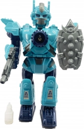 Robot Mecha mit Dampfeffekt, Licht und Sound 32 cm – blau
