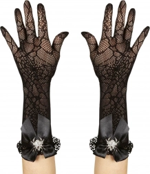 Armstulpen mit Spinnennetz-Motiv