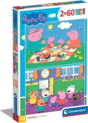 Puzzle Peppa Wutz 2×60 Teile Clementoni
