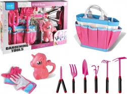 Gartenset mit Werkzeugen und Einhorn