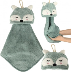 Kinder-Handtuch für die Hände 42 × 25 cm – Blauer Fuchs