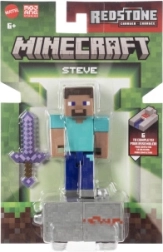 Minecraft-Figur Steve mit Zubehör, 8 cm