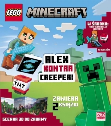 LEGO Minecraft: Alex vs. Creeper – interaktives Set mit Minifiguren und Aufgabenbuch