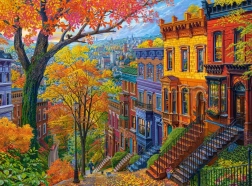Herbstliche Stadt Puzzle 3000 Teile