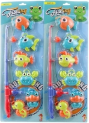 Fische fangen – Kinderspiel mit Angelrute und Meerestieren