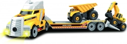 Schraubbarer Autotransporter mit Baumaschinen 62 cm mit Licht und Sound
