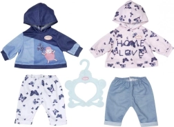 Baby Annabell Set Kleidung für Puppen 43 cm – 2 bequeme Outfits mit Kapuzenpullover und Hose