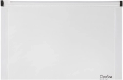 A4-Reißverschlusstasche Transparent Opaline