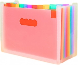 Organizer für Dokumente mit farbigen Laschen und A4-Taschen