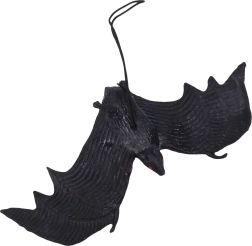 Schwarze Gummifledermaus 3+