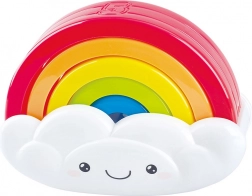 Steckpuzzle Regenbogen mit lächelnder Wolke