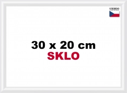 Kunststoffrahmen 30x20 cm weiß