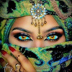 Diamantmalerei 7D Fesselnder Blick 30x40 cm