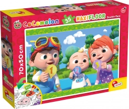 Beidseitiges Maxi‑Bodenpuzzle COCOMELON 2‑in‑1, 35 Teile, 70 × 50 cm