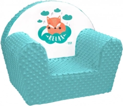 Kinder-Sessel aus Minky NEW BABY Fuchs, mint