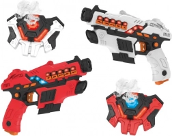 Set aus Laserwaffen + Schilden mit Rauchfunktion
