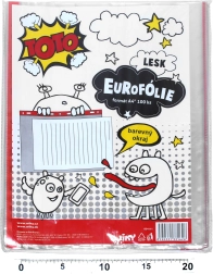 Transparente A4-Hülle mit farbigem Hänger