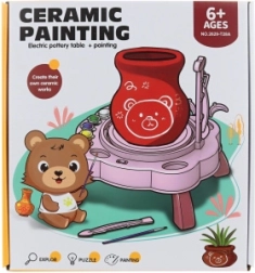 Türkise batteriebetriebene Töpferscheibe für Kinder