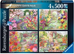 Ravensburger Puzzle Wunderschöne Gärten 4×500 Teile