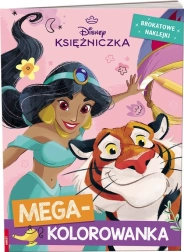 Disney Prinzessinnen Mega-Malbuch mit glitzernden Aufklebern