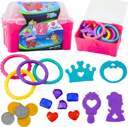 Schatzkiste zum Tauchen ins Wasser, rosa, 21 Stk.