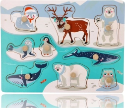 Steckpuzzle mit Griffen Arktische Tiere