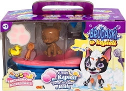 Badeset „Łazienka Brudaski w Kąpieli“ – interaktiver Boston Terrier für die Badewanne