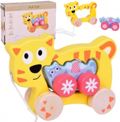 Holz-Zieh-Kätzchen 2-in-1 – Familienbande auf Rädern