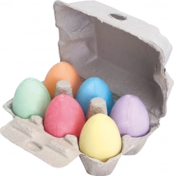 Set von pastellfarbigen Eiform-Kreiden von Bigjigs Toys