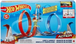 Hot Wheels Turm Duell in der Höhe Rennstrecke mit Siegerkäfig