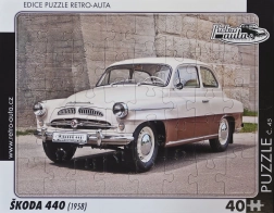Retro-Auto-Puzzle ŠKODA 440 (1958) 40 Teile