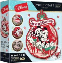 Holzpuzzle Weihnachtsabenteuer MICKEY und MINNIE 160 Teile