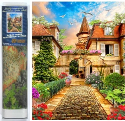 Diamantmalerei Altes Stadtviertel 30x40 cm