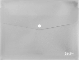 Dokumententasche mit Druckknopf A4, transparent, erweiterbar auf 2 cm (350 µm), Packung mit 5 Stück