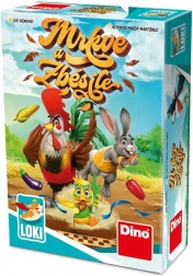 Kinder-Rennkartenspiel Dino Karotten – rasant