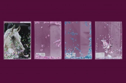 Heftumschlag A5 Glitter